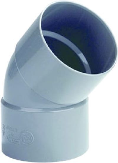 Pipelife pvc bocht 45 2xmof 40 l