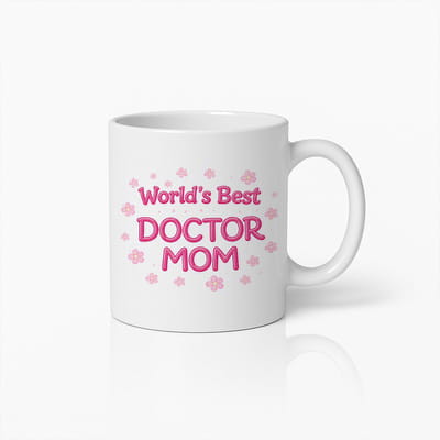 World's Best Doctor Mom Mok - Lief Cadeau voor Moederdag & Artsen - Keramische Koffiebeker - Wit