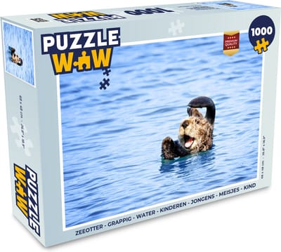 Puzzel Zeeotter - Grappig - Water - Kinderen - Jongens - Meisjes - Kind - Legpuzzel - Puzzel 1000 stukjes volwassenen
