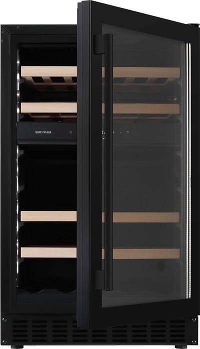 Wine Klima D39-OB72 - Wijnklimaatkast - Onderbouw - Greep - 50 cm breed - 2 zones - 39 flessen