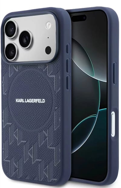 Karl Lagerfeld Back cover voor Apple iPhone 17 Pro Max in de kleur Navy