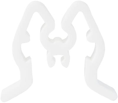 10 stuks - Witte Artikelstopper / Productstopper voor Displayhaken / Voorraadstopper / Stocklimiter - type: ALW-01