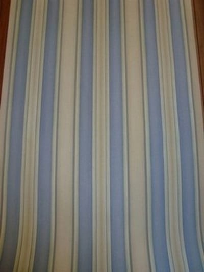 Strepen blauw behang rasch vinyl 457018