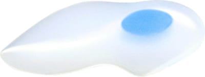 Mövibrace - Hielspoor zooltjes - 1 paar - Met verhoogde binnenboog - 100% siliconen - Unisex - Maat L - Schoenmaat 42-44