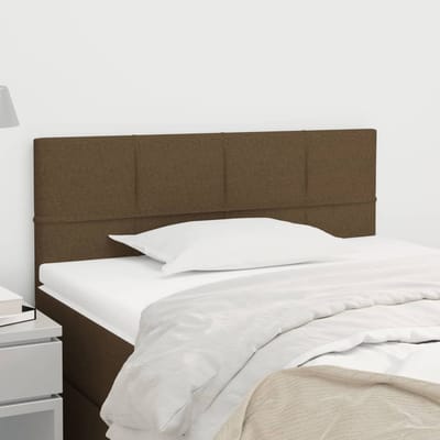vidaXL - Hoofdbord - 80x5x78/88 - cm - stof - donkerbruin