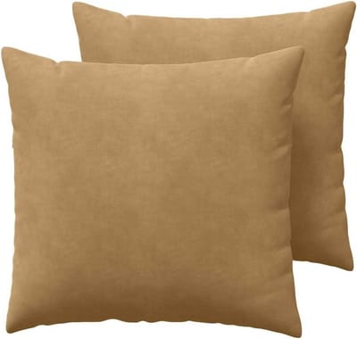 Corduroy Kussens - Bankkussens Fluweel - Woonkamer Aankleden - Afneembare Hoezen - 45 x 45 cm - Bruin