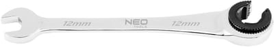 NEO TOOLS Klucz - Gespleten Ringratelsleutel - 12 mm - 72 Tanden - CrV Staal