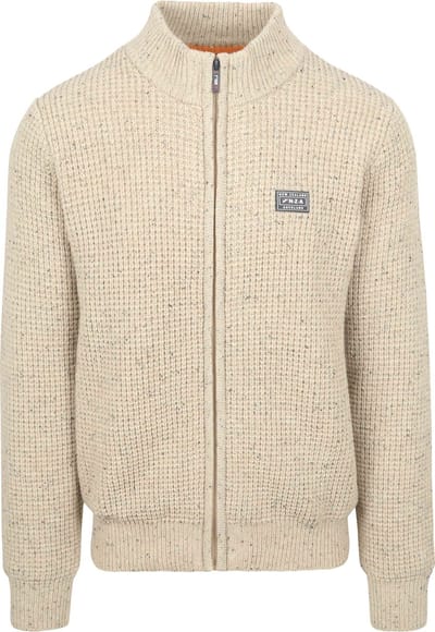 NZA - Ecru wollen half zip knitwear