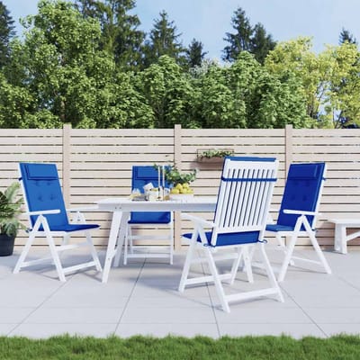 vidaXL - Stoelkussens - 6 - st - hoge - rug - oxford - stof - koningsblauw