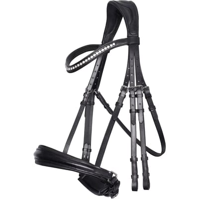 Imperial Riding Weymouth Bridle IRHFria - Black - Maat Cob