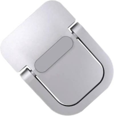 Laptop pootjes - Kantelbaar - Aluminium - Met plakstrip - Zilver
