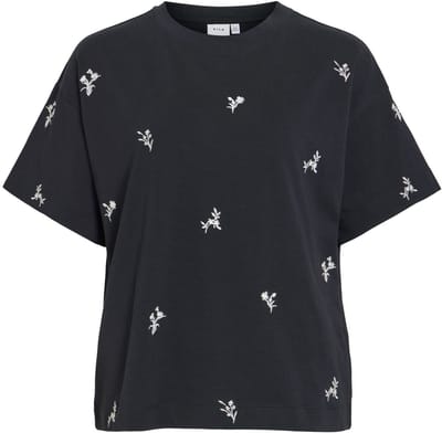 VILA T-shirt Katoenen