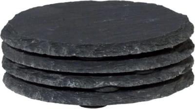 Mix en Match - Onderzetters - 4 stuks - Leisteen - Grijs - Duurzaam - 10cm