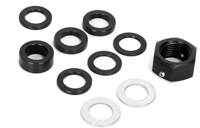 Cylinder mounting kit met hex nylon bevestigingsmoer, metalen schijven en nylon afdichtringen voor boottoepassingen