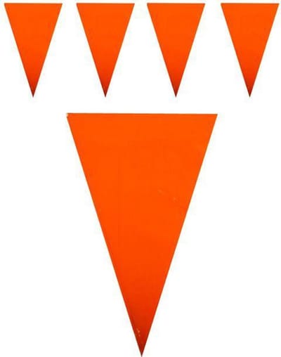 Vlaggenlijn oranje 10 meter