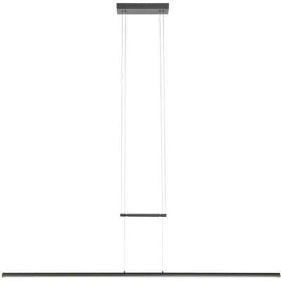 Hanglamp Profilo 3318ZW Zwart 150 cm breed Hoogteinstelbaar van Steinhauer van metaal, kunststof en elektronica