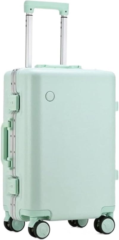 Reiskoffer Trolley - Koffer Wiel - Zakenreis Vakantie - Aluminium Frame - 60 x 41 x 27 cm - Zwart