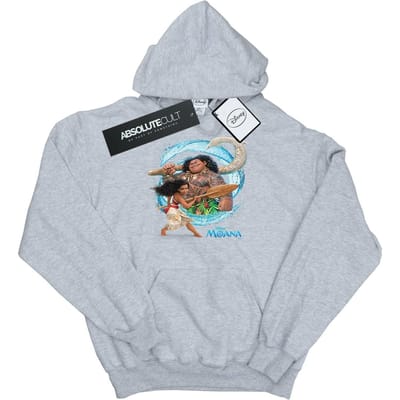 Disney Meisjes Moana en Maui Wave Hoodie (Sportgrijs)