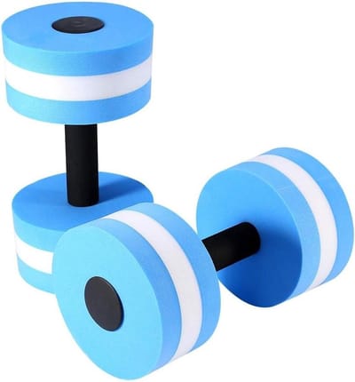 MK Stoer -Water Aerobics - Aquatische Barbell - Geschikt voor Zwemmen - Rood - Fitness - Aqua - Oefeningen in het Zwembad - Aquatic Halter training - Water Dumbbells EVA