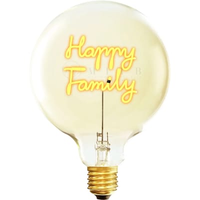 LED gloeilamp e27 Message in the Bulb Happy Family
