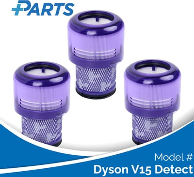 Dyson V15 Detect Filters (3 Stuks, Plus.Parts® alternatief voor 970013-02)