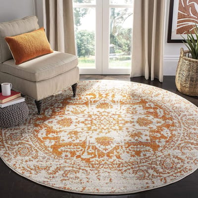Marokkaans Trellis Wasbaar Groot Rond Tapijt Woonkamer Vloerkleden Vintage Slaapkamer Bank Salontafel Kinderen Antislip Vloermatten diameter 60