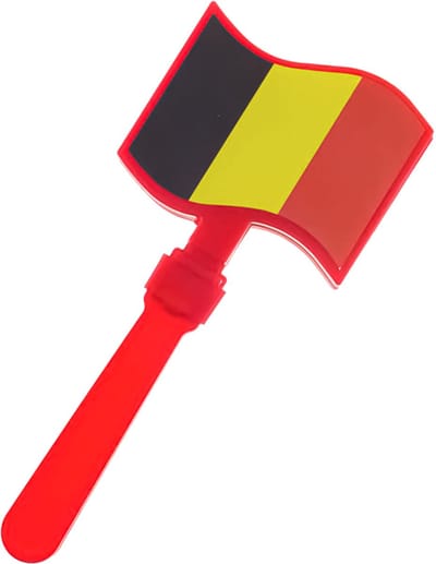 ESPA - Klatschstab Fanartikel België Aanmoedigingsstok in Zwart Geel Rood