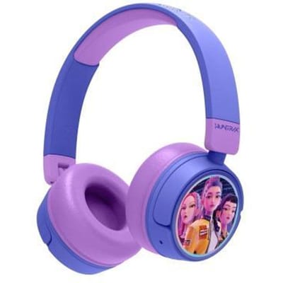 KPop Demon Hunters - Huntr/x - draadloze kinderkoptelefoon - volumebegrenzing - lange batterijduur - microfoon - opvouwbaar - bluetooth