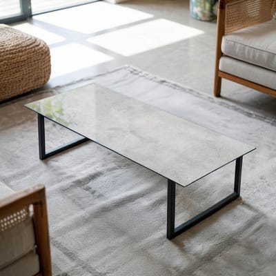 Coloray Tafelblad - Tafelblad Glas - 125x50 cm - Grijs - Rechthoek Glazen Tafelblad - Tafelblad Van Glas - Tafelblad Vierkant - Salontafel Blad - Gehard Glas Tafelblad woonkamerdecoratie