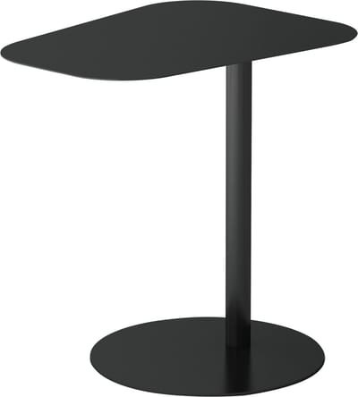 Bijzettafel Nastätten 50x50x38 cm zwart mat [en.casa]