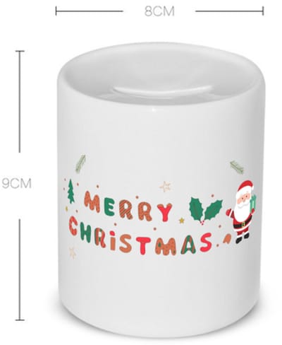 Akyol - kerst merry christmas kerstman Spaarpot - Kerstmis - kerst beker - winter - kerst - christmas - kerst cadeau - 350 ML inhoud