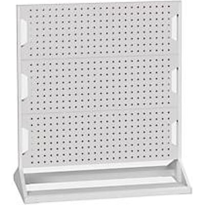 Bott stationair geperforeerd paneelsysteem Perfo Rack, 6 geperforeerde panelen, B 1000 x D 550 x H 1125 mm, staal, lichtgrijs RAL 7035/lichtgrijs RAL 7035