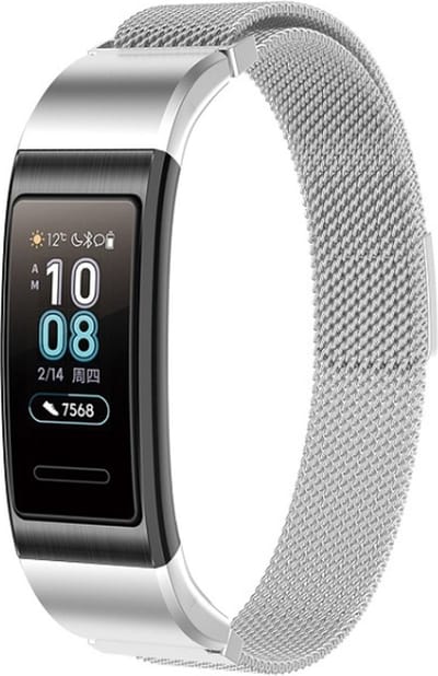 Milanees bandje - geschikt voor Huawei Band 3 Pro / Band 4 Pro - zilver