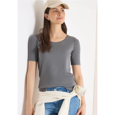 Shirt in effen kleur