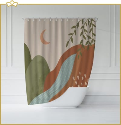 ATTREZZO® Douchegordijn Dex - 150x180 cm