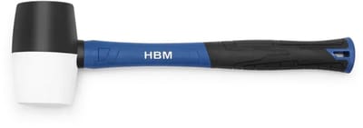 HBM Rubber Hamer 680 Gram met Anti Slip Fiberglas Steel, Vlekvrij, voor Bestraten