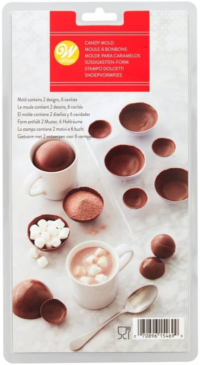 Wilton Candy Mold - Chocolade Bal - Chocolade Mal - Bakvorm Chocolade