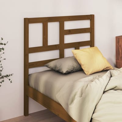 vidaXL - Hoofdbord - 96x4x104 - cm - massief - grenenhout - honingbruin
