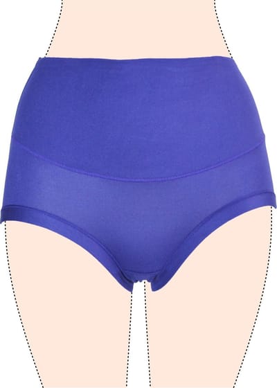 Dames slips 3pack hoog model paars XXL