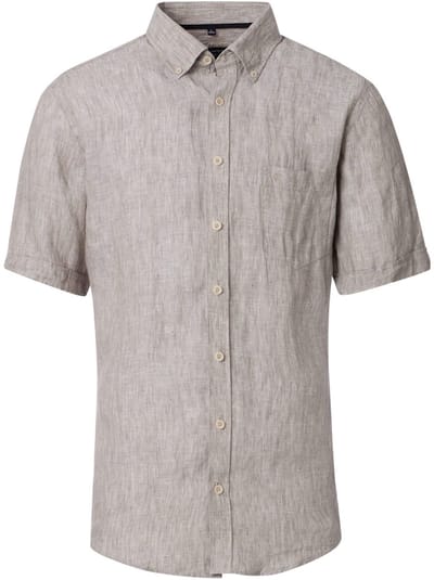 Casa Moda Linnen Overhemd Korte Mouw Button Down Boord - XXL