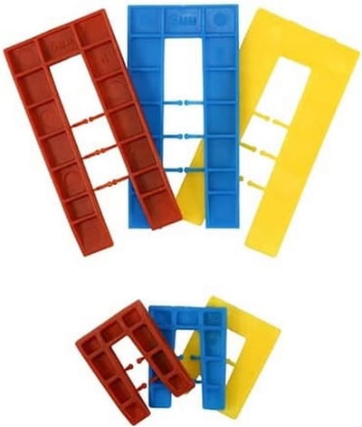 Set Diverse Nivelleer Shims - Kunststof Afstandhouders en Vulplaten voor Kozijnen en Latten