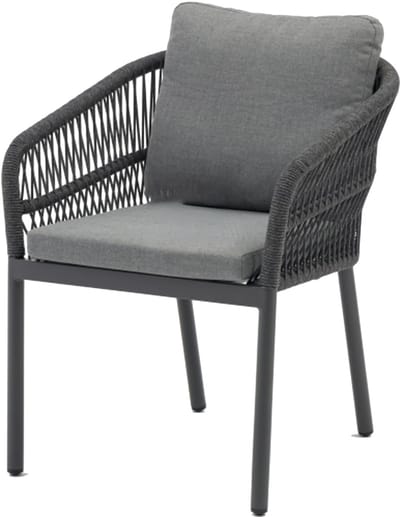 Impala dining tuinstoel rope antraciet