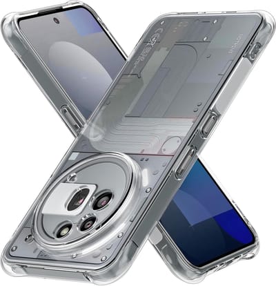 Casemania Hoesje Geschikt voor Nothing Phone 3a Pro - Transparant - Anti Shock Back Cover