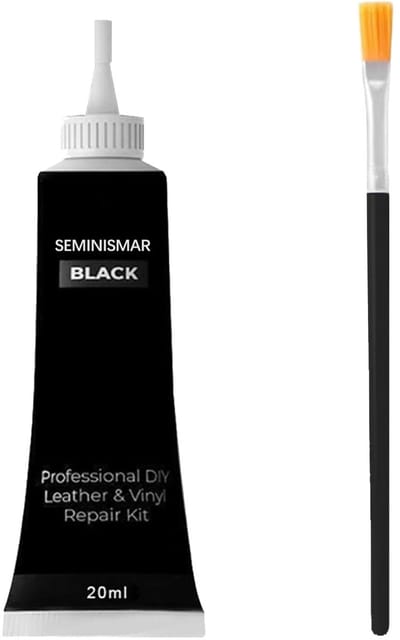 Allecto - Lederreparatie - Lederen balsem - Veilig en geurloos - Zwart - Kunstcrème - Voor schoenen en meubels - 20 ml