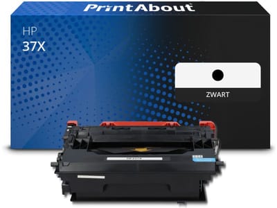 PrintAbout huismerk Toner 37X (CF237X) Zwart Hoge capaciteit geschikt voor HP