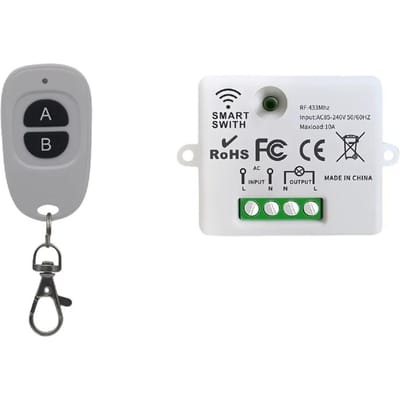 Interrupteur télécommandé 110V 220V Télécommandes 433 Mhz Récepteur relais sans fil Émetteur à distance Pour lumières LED Ampoule Bricolage CHINA de glacier de citron