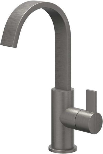 IVY Pact Wastafelkraan - Hoge Cascade Draaibare Uitloop - Geborsteld Metal Black PVD
