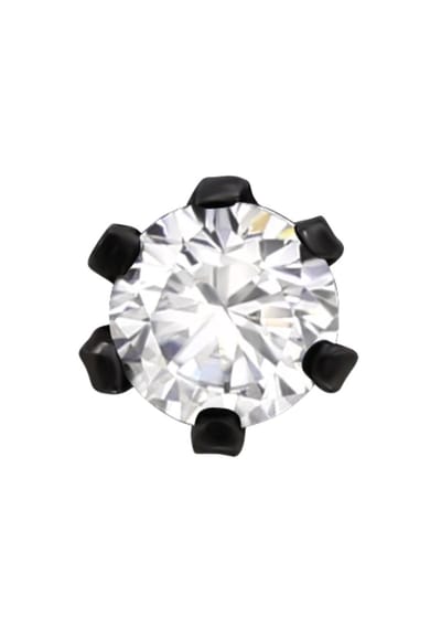 MAXTE Chirurgisch Stalen Oorknopjes 3 mm met Zirkonia - Zwarte Stud Oorbellen - Hypoallergeen