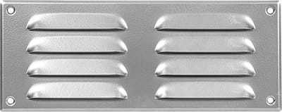 Paneir Airdesigns- metaal-260 X 105 - omgezette rand - opbouw - aanvoer & afvoer - grijs
