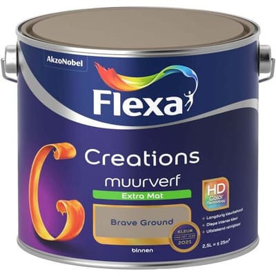 Flexa - Creations Muurverf Extra Mat - Brave Ground - Mengverf - 2,5 L